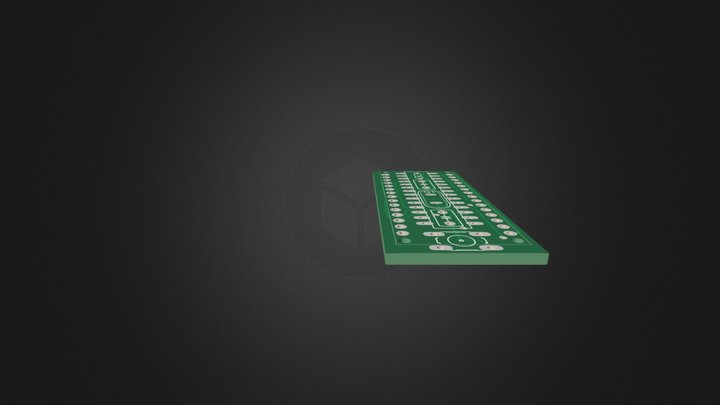 Processor Adapter PCB 3D Model