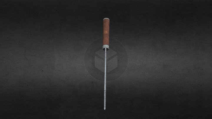 Japanese Knife for Chef 3D Model
