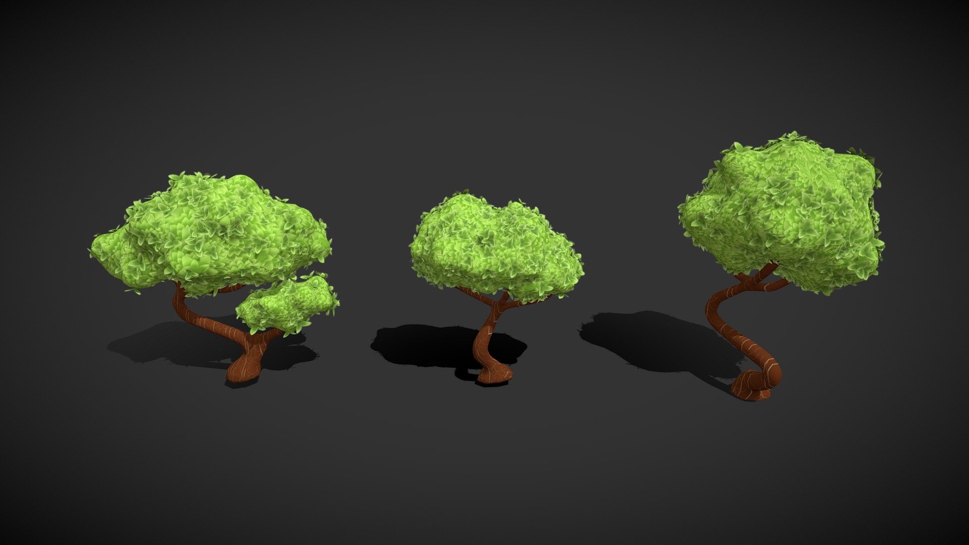 Polished Glade Trees - 3D model by MOJackal [3096f24] - Sketchfab