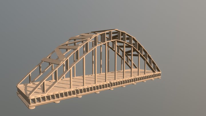 Popsicle Bridge 3D Model