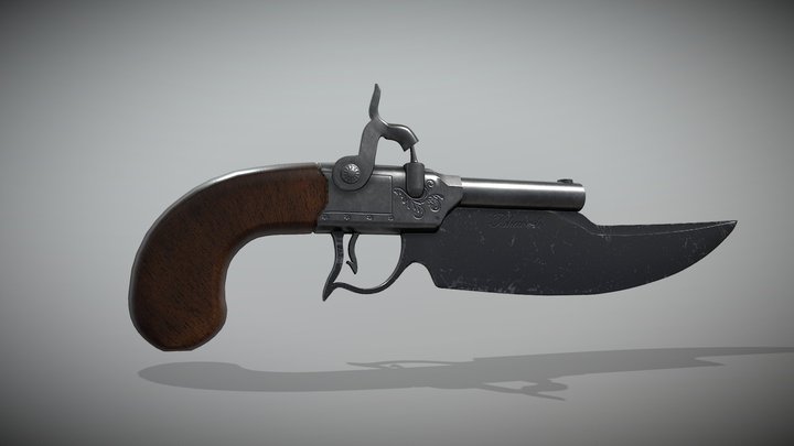 Classic Gun 3D Model