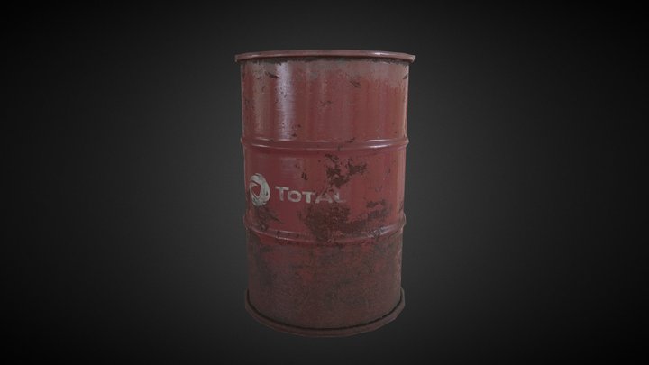 Oil Barrel 3D Model