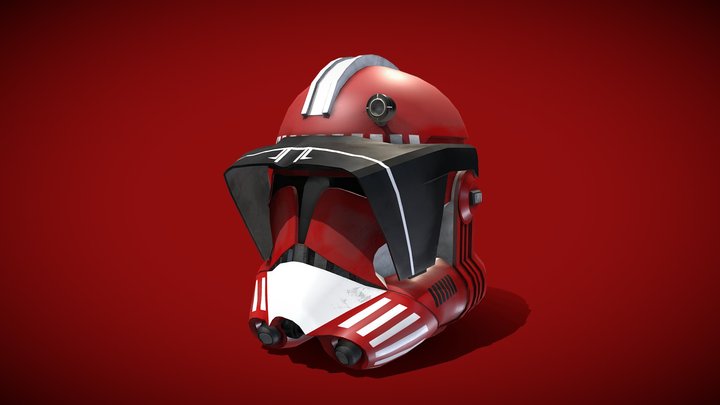 Star Wars Phase 2 Commander Fox's Helmet (RotS) 3D Model