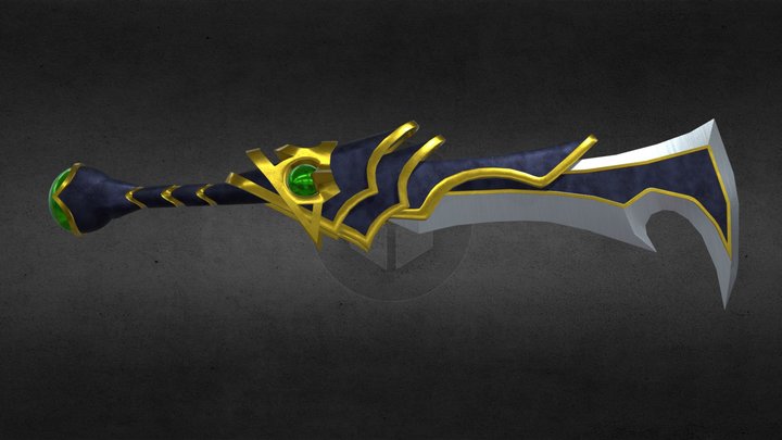 Demonic sword from WOW LP 3D Model