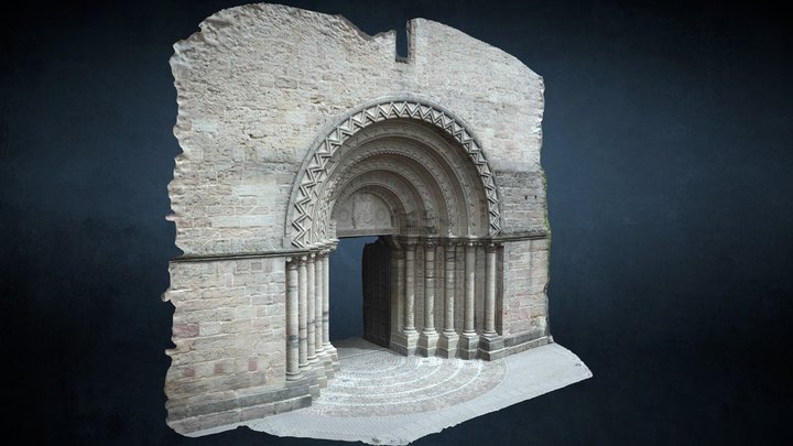 Basilique Saint-Maurice d'Epinal - Entrée Ouest 3D Model