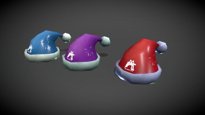 Christmas Hats 3D Model