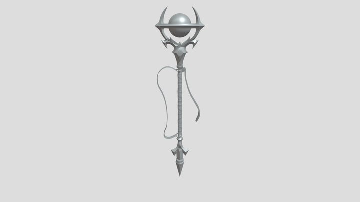 Plate05_Clerino_Magic Staff 3D Model