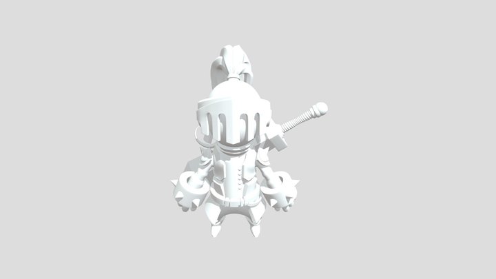 Knight character practice 3D Model