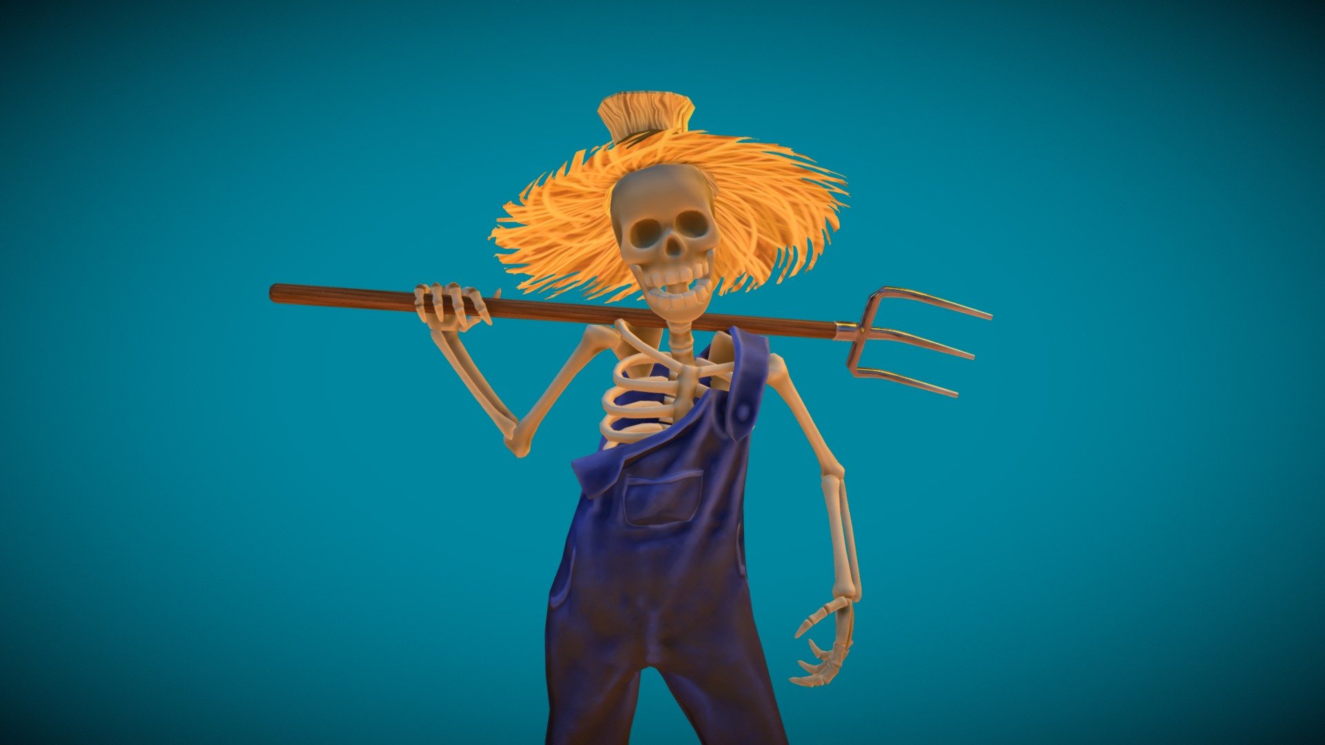 Skeleton Farmer - 3D model by Patrick Thudium (@patrick.thudium ...