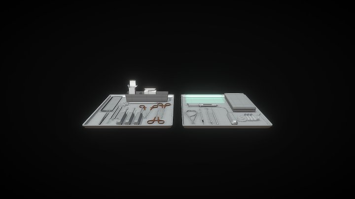 Dental instruments 3D Model