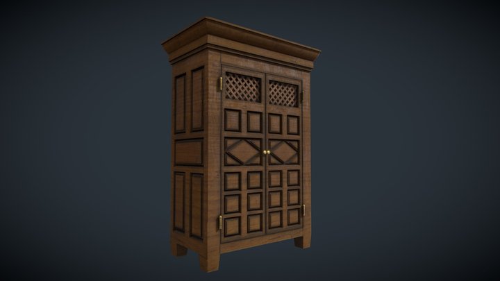 Old Cupboard 3D Model