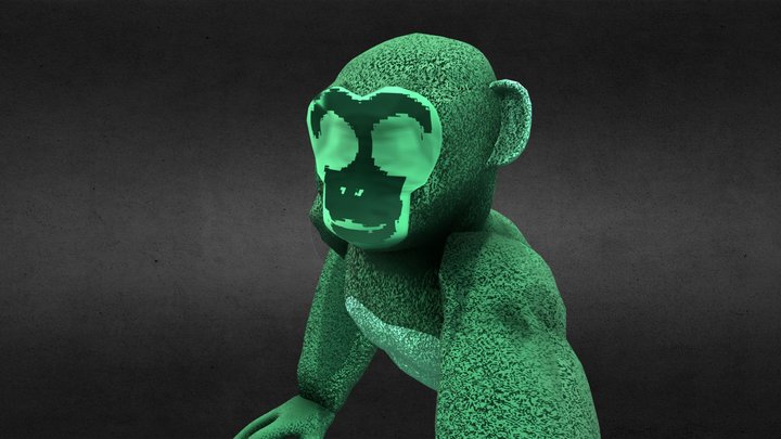 Lethal ape forest grassy 3D Model