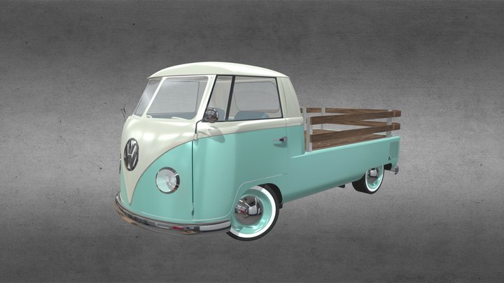 Vw Combi 60s 3D Model