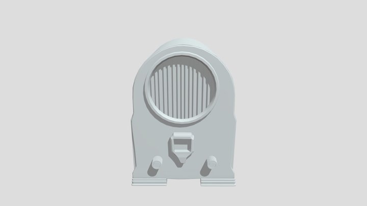 Antique Radio By Andrew Watson 3D Model
