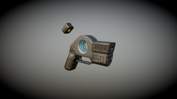 SciFi Pistol 3D Model