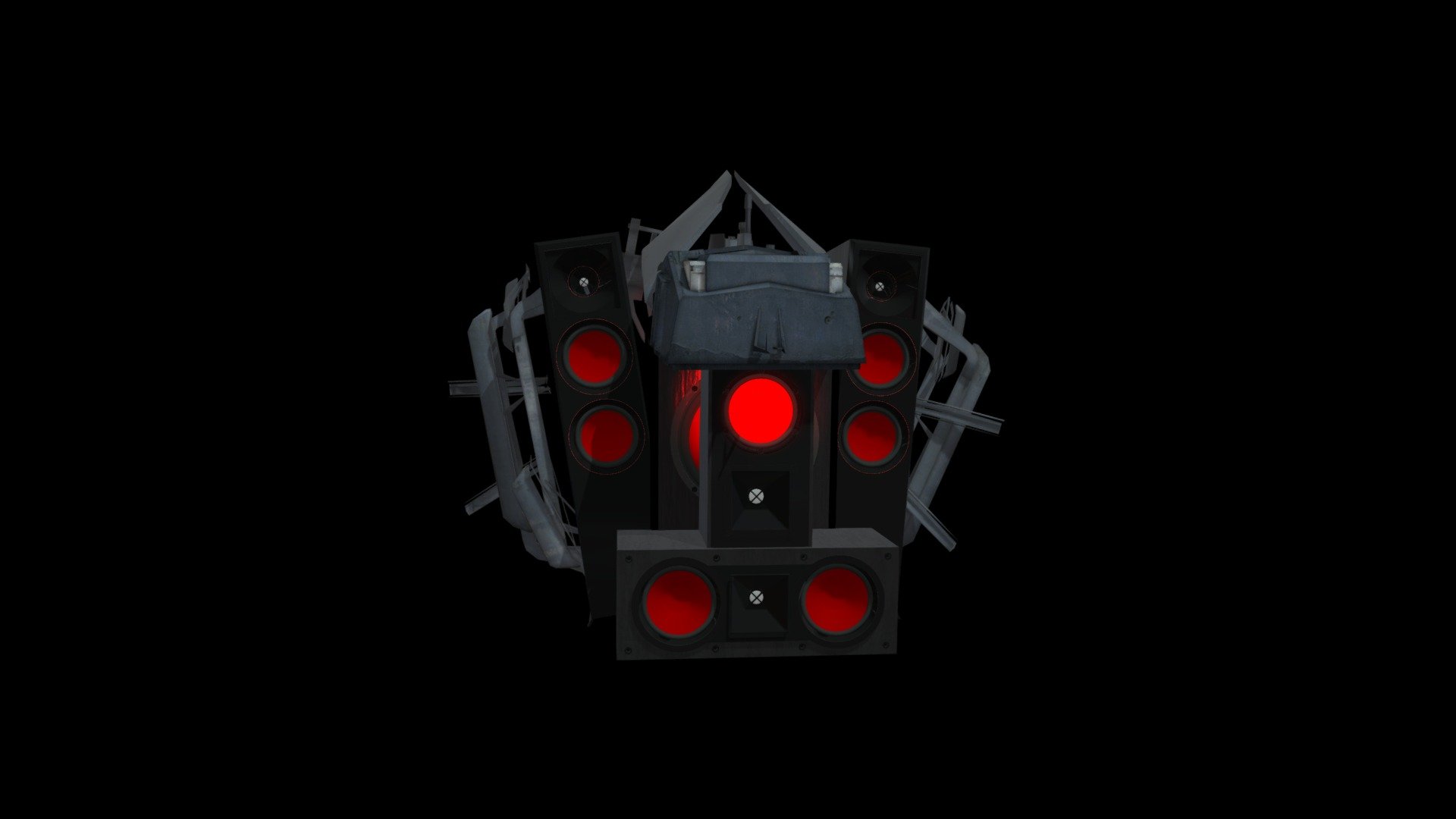 Upgraded Titan Speakerman's head - Download Free 3D model by John doe ...