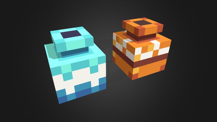 Small jars 3D Model