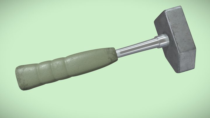 Iron Heavy Hammer 3D Model