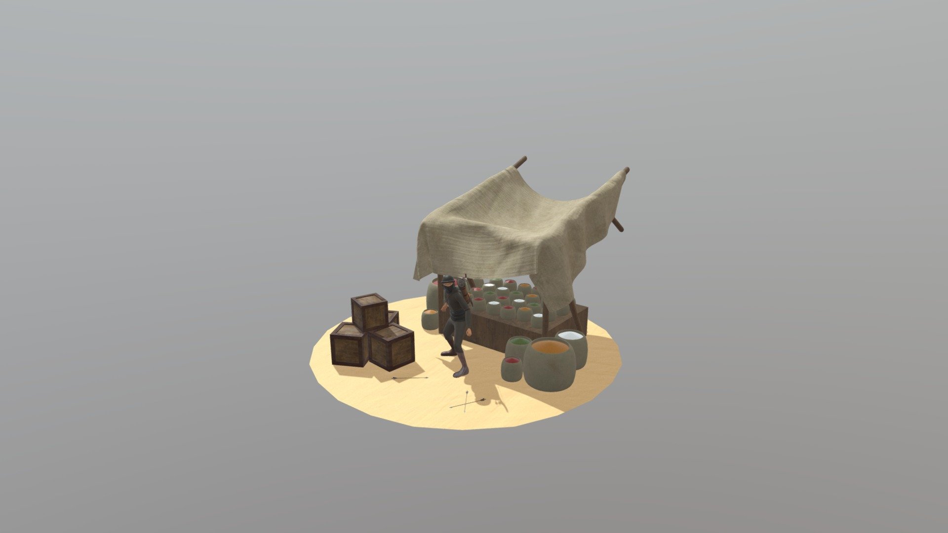 Arabian Archer - 3D model by fshahid [30a2dac] - Sketchfab