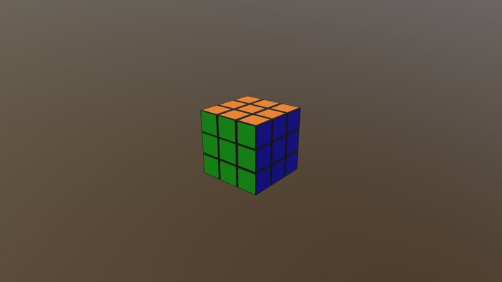 Rubix cube [low poly] 3D Model