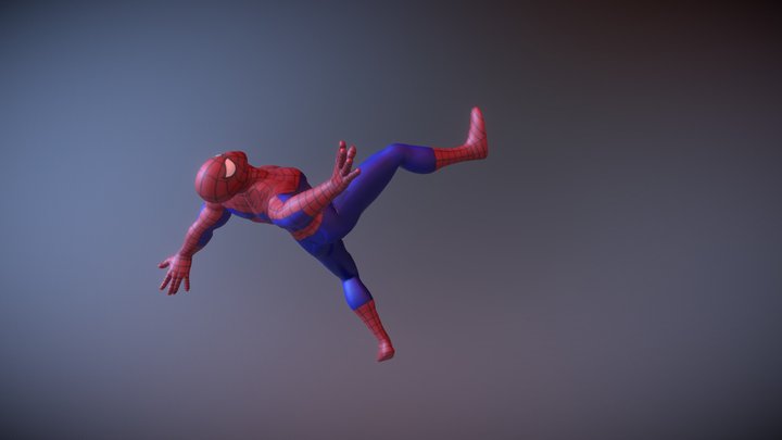 SPIDERMAN - Classic /RIGGES/ Animations 3D Model