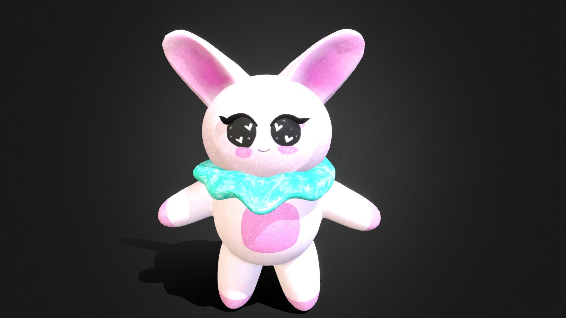 Cute Kawaii Rabbit – Stylized 3D Character Model - Download Free 3D ...