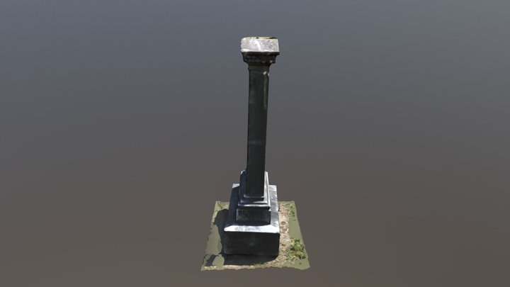 Medium Grave Marker 3D Model