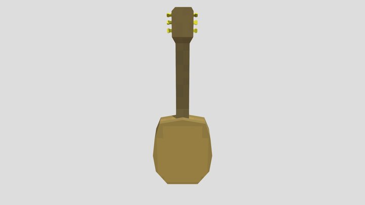 Acoustic guitar 3D Model