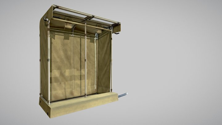 Military Showers (Single) 3D Model