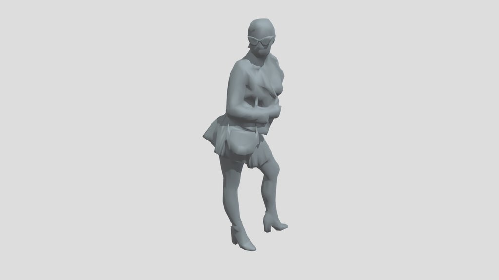 Lowpoly Female Standing