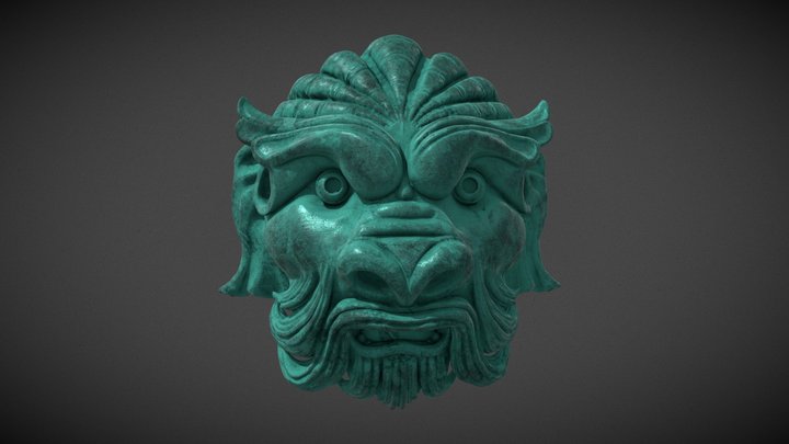Sea Creature Fountain Head 3D Model