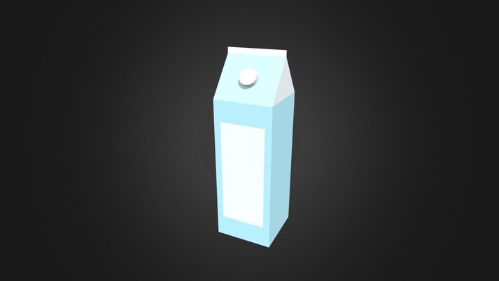 Milk Carton 3D Model