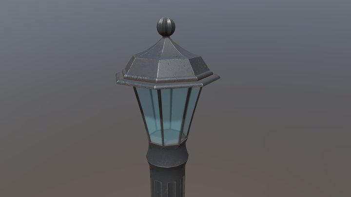 Old Street Lamp 3D Model