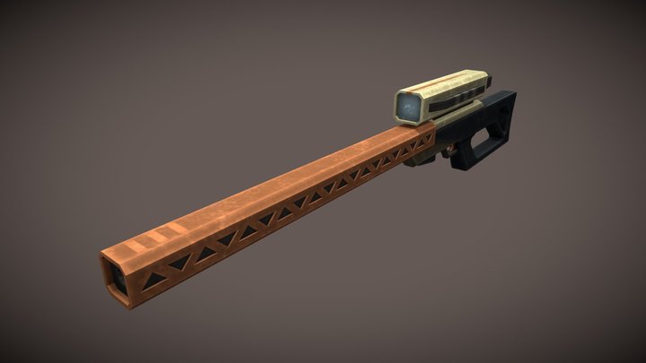 Sci Fi Sniper Rifle 3D Model
