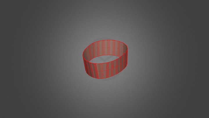 Bracelet - Untextured - Agitated Structure 3D Model