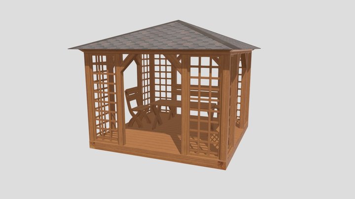 Garden gazebo 3D Model