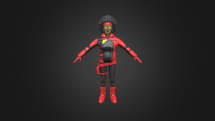 Spider Woman ATSV Fan Model 3D Model