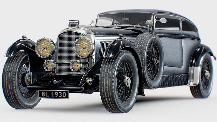 Blue Train Bentley | www.vecarz.com – Free 3D Model STL