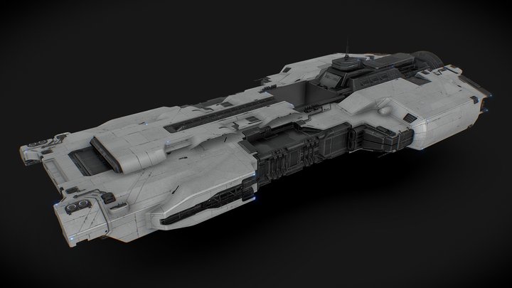 Sci-Fi Spaceship - X4:Foundations - ATF Valkyrie 3D Model