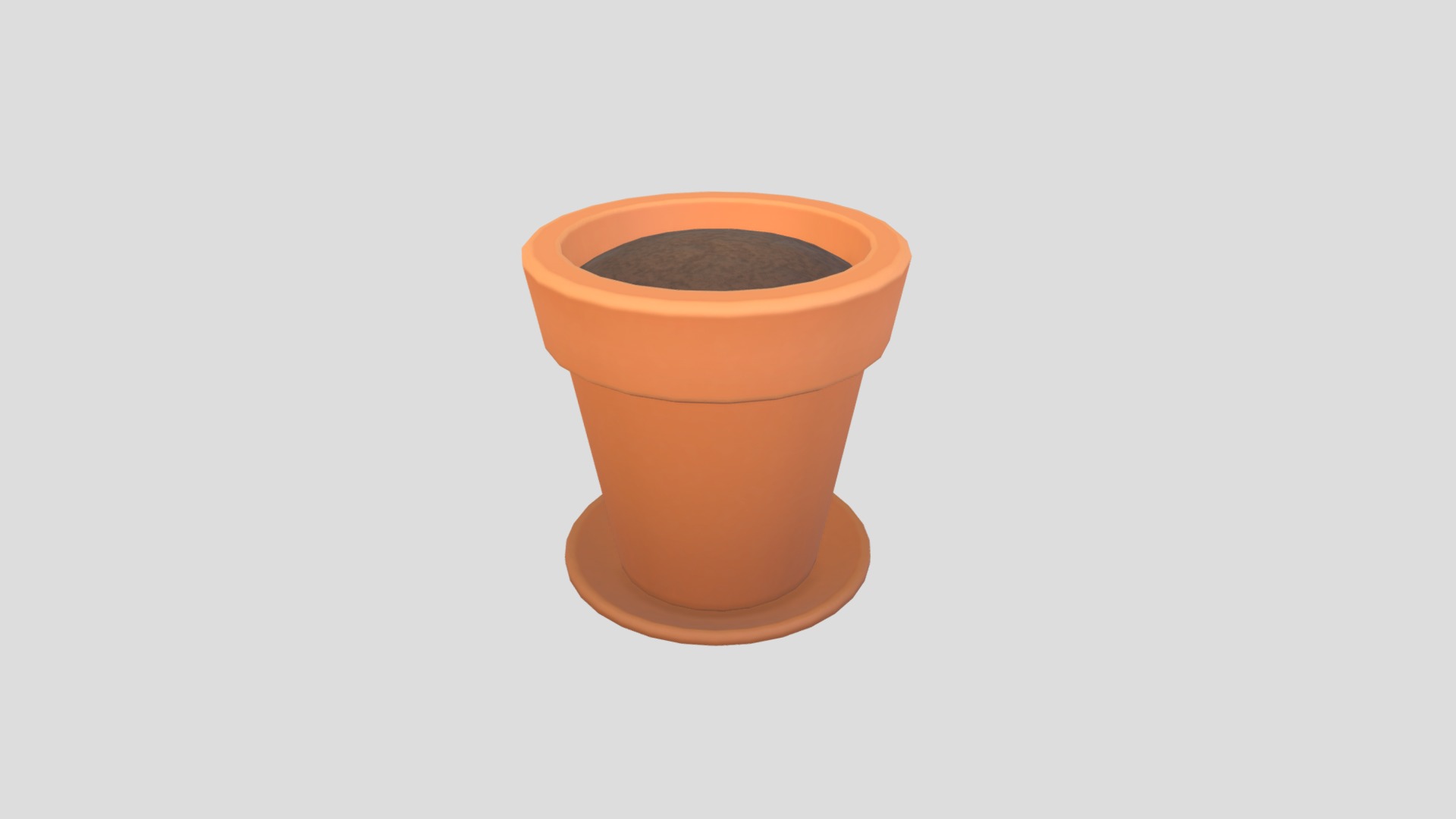 3D model Flower Pot - This is a 3D model of the Flower Pot. The 3D model is about chart, funnel chart.