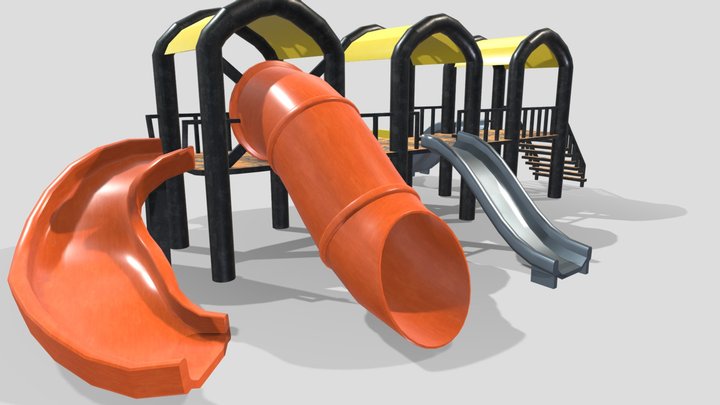 Playground Equipment Pack Game Ready Low Poly