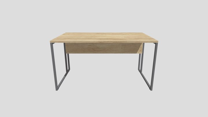 BUREAU INDIVIDUEL STRICTO 3D Model