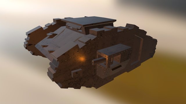 Battlefield 1 Tank 3D Model