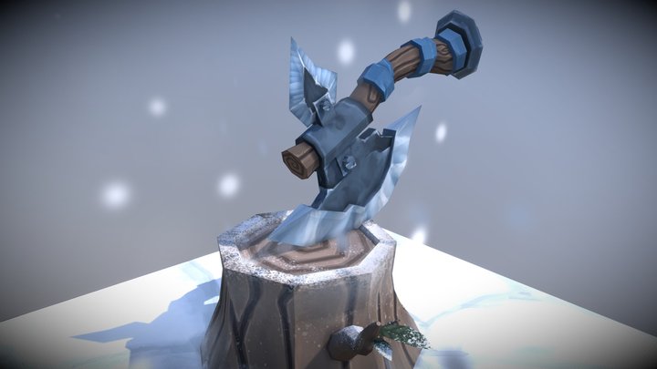 Snow Axe 3D Model