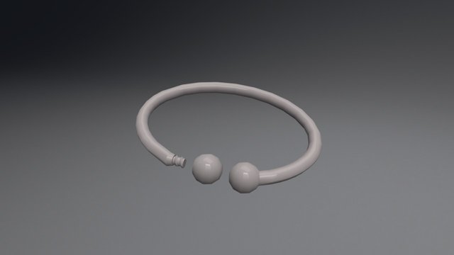 MY3D Bangle Charm Bracelet 3D Model