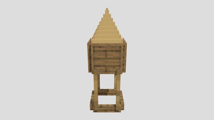 Wooden Drill 3D Model