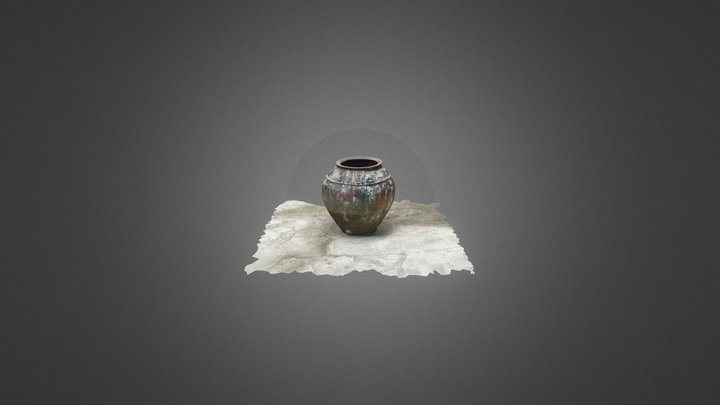 Dirty old clay pot 3d scan 3D Model