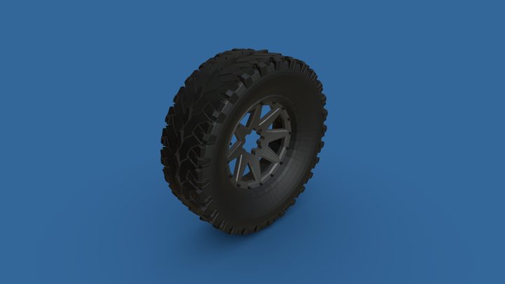 Off-road Tire 3D Model