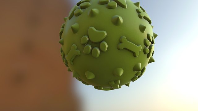 Green Ball 3D Model