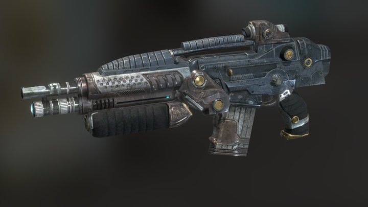 Rifle01 3D Model